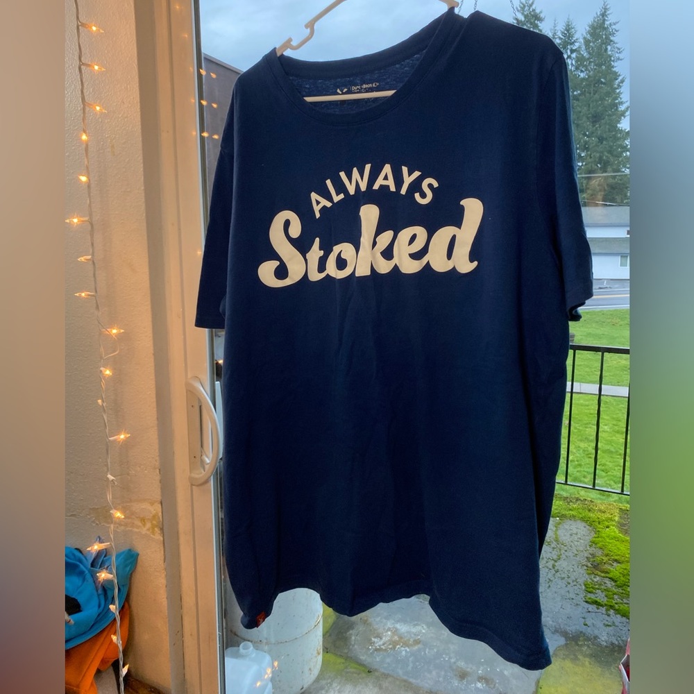 Dutch Bros Blue and White Short Sleeve T-Shirt size 2X